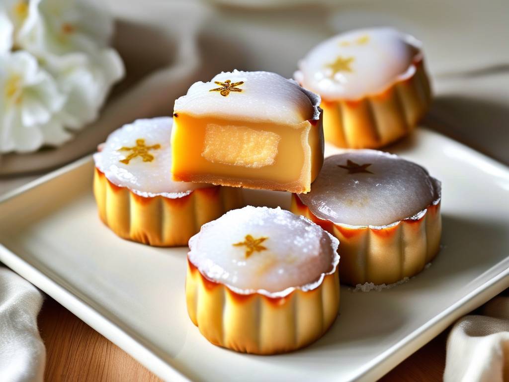 How to Make Cheesecake Snowy Mooncake: Sweet Wrap with Soft Glutinous Skin