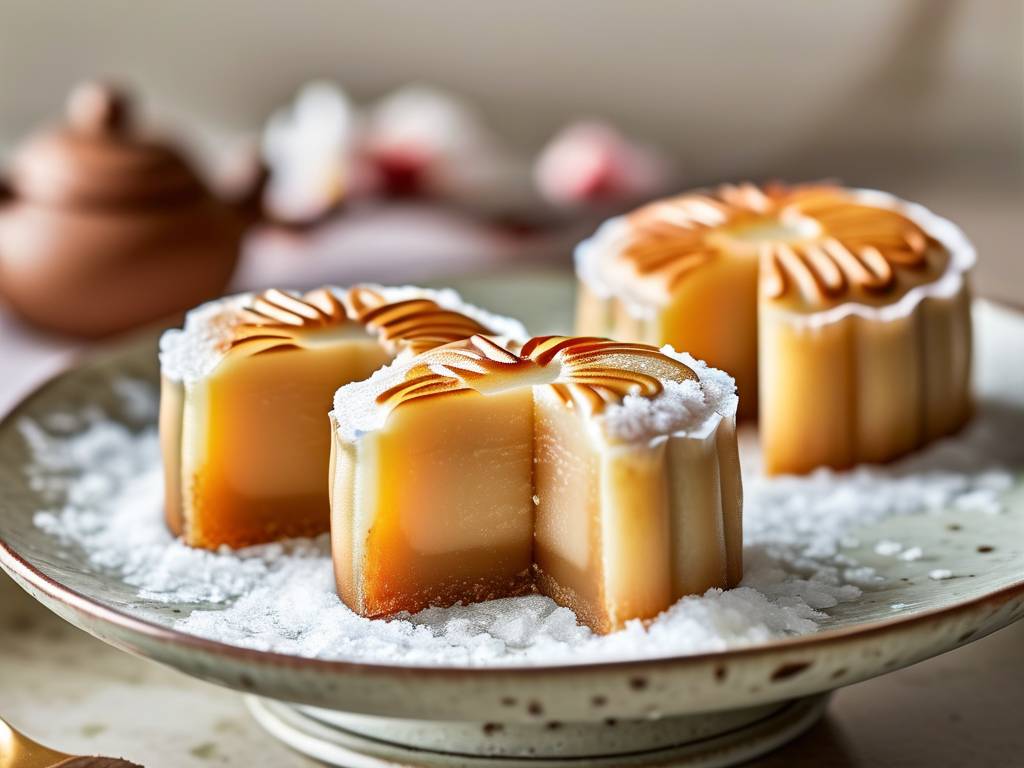 How to Make Cheesecake Snowy Mooncake: Sweet Wrap with Soft Glutinous Skin(1)