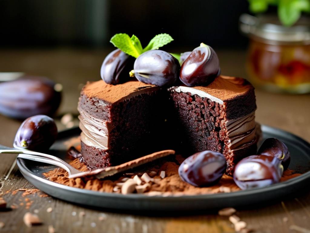 How to make chocolate cake with vanilla prune seed salt
