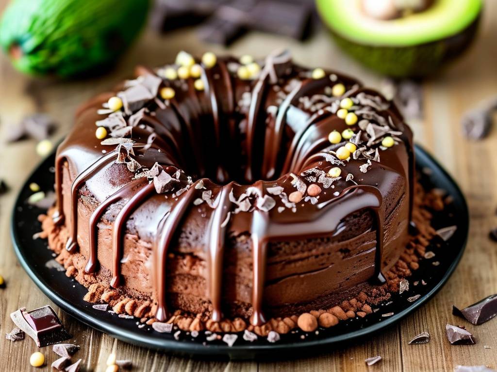 How to make chocolate cake with vanilla avocado seed salt