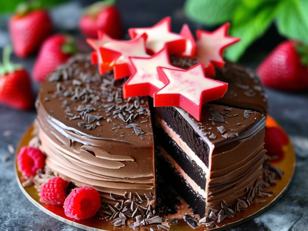How to make chocolate cake with vanilla star fruit seed salt