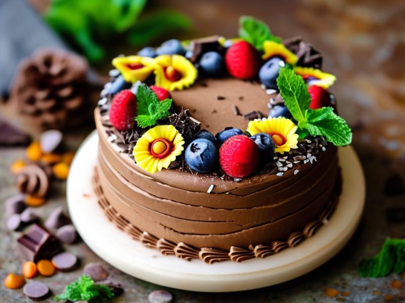 How to make chocolate cake with vanilla passion fruit seed salt