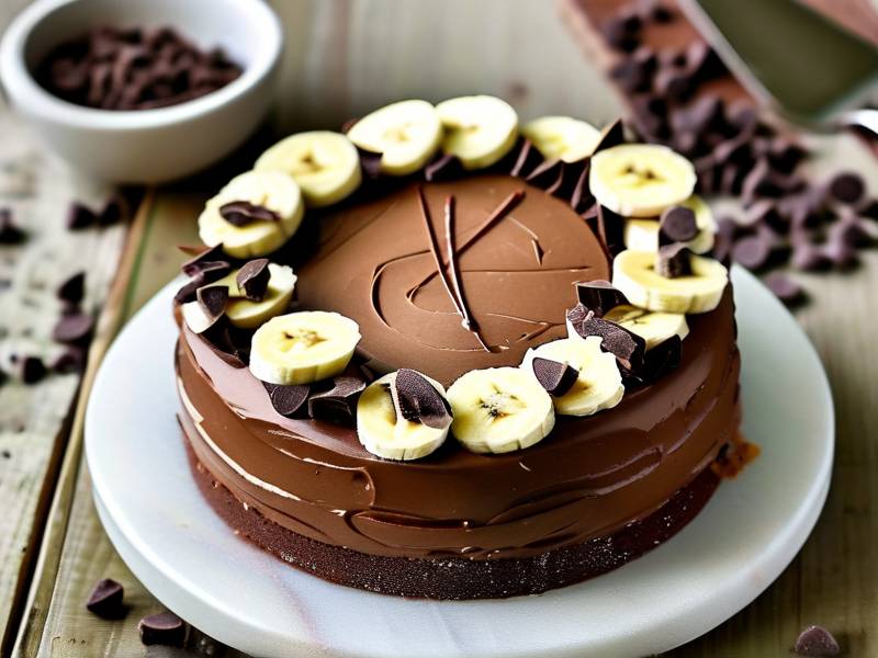 How to make chocolate cake with vanilla banana seed salt