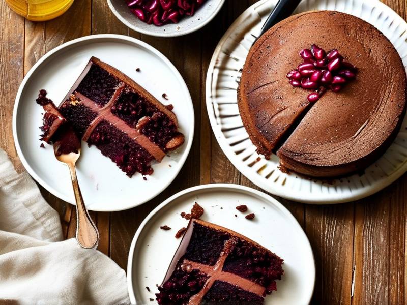 How to make chocolate cake with vanilla cranberry seed salt