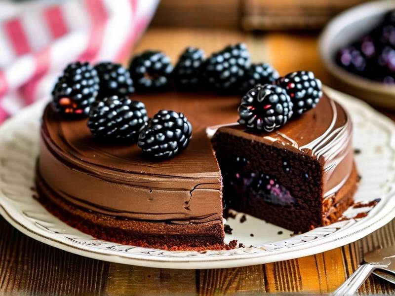 How to make chocolate cake with vanilla blackberry seed salt How to make chocolate cake with vanilla blackberry seed salt