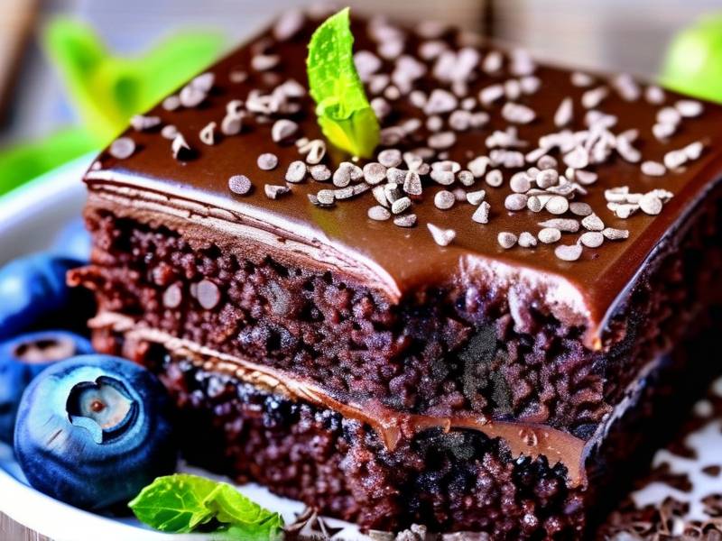 How to make chocolate cake with vanilla blueberry seed salt
