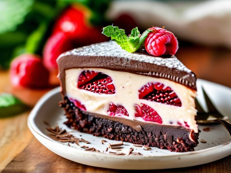 How to make chocolate cake with vanilla raspberry seed salt