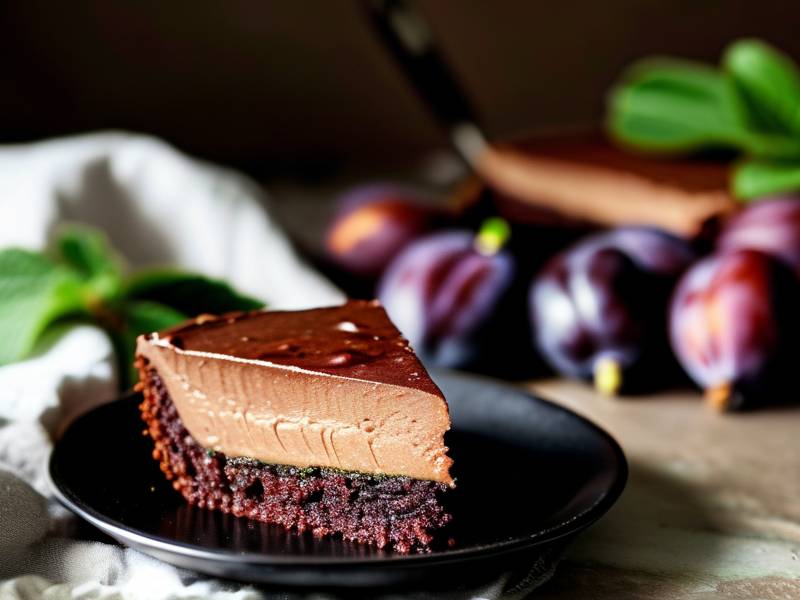 How to make chocolate cake with vanilla plum seed salt