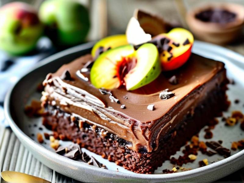 How to make chocolate cake with vanilla peach seed salt