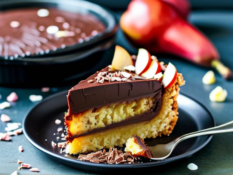 How to make chocolate cake with vanilla pear seed salt