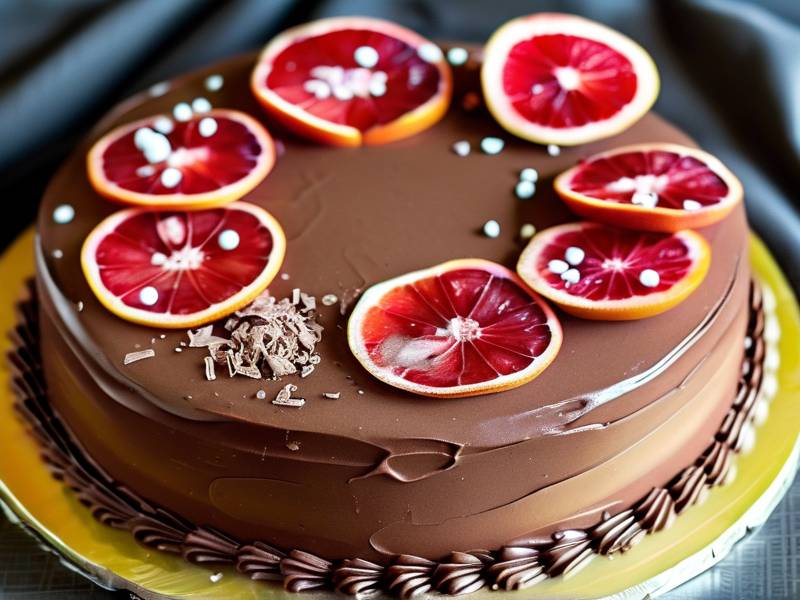 How to make chocolate cake with vanilla grapefruit seed salt