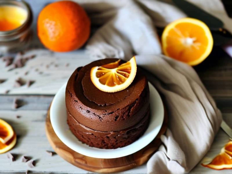 How to make chocolate cake with vanilla orange seed salt