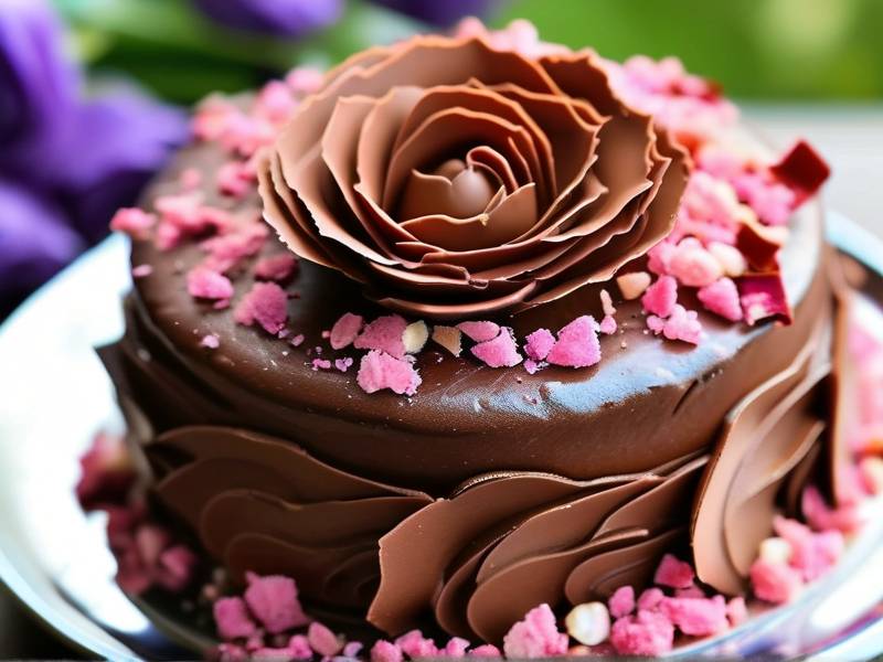 How to make chocolate cake with vanilla rose seed salt