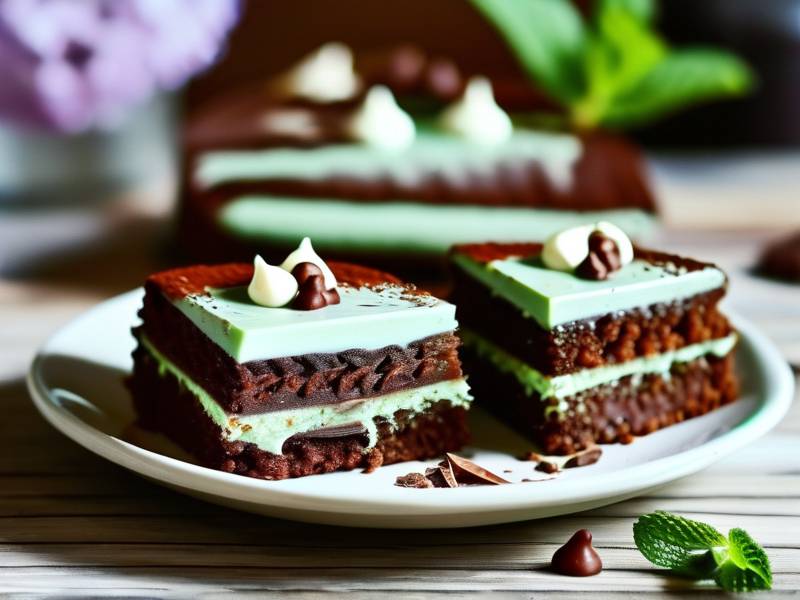 How to make chocolate cake with vanilla mint seed salt