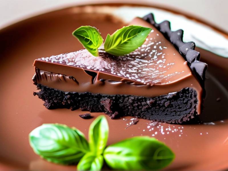 How to make chocolate cake with vanilla basil seed salt