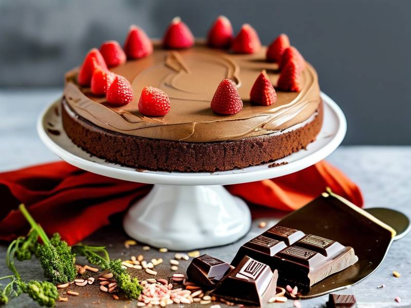 How to make chocolate cake with vanilla sesame seed salt