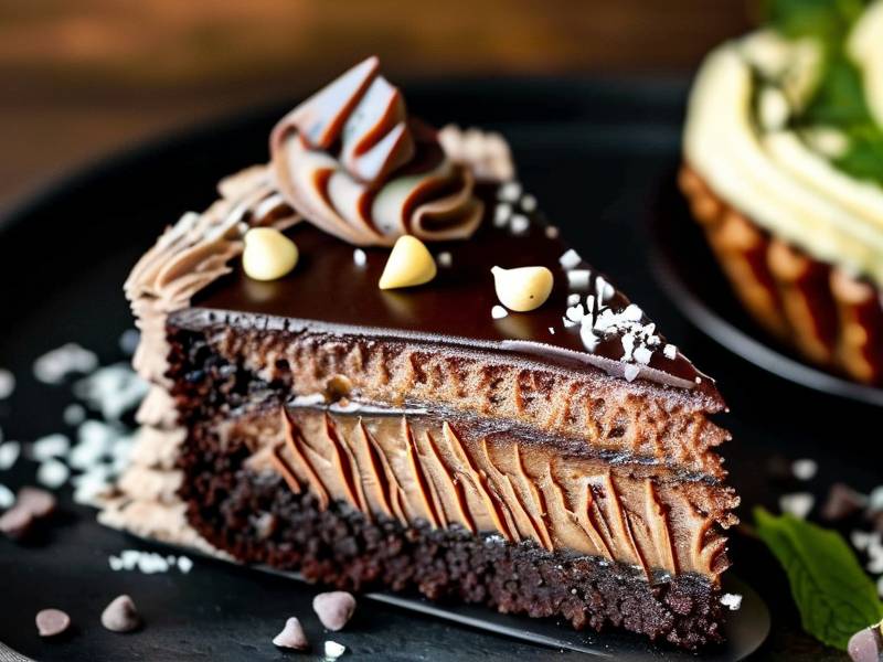 How to make chocolate cake with vanilla pine nut salt