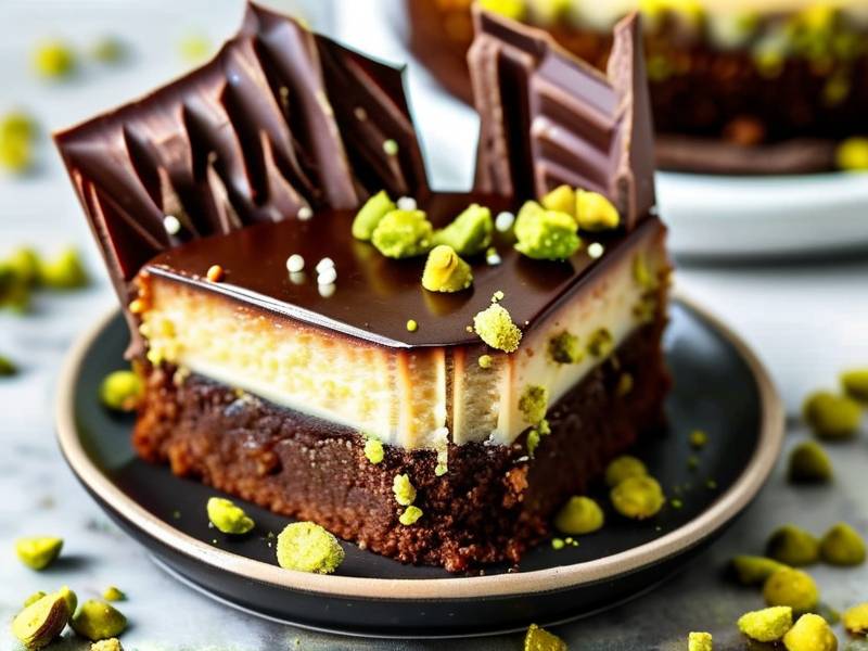 How to make chocolate cake with vanilla pistachio salt