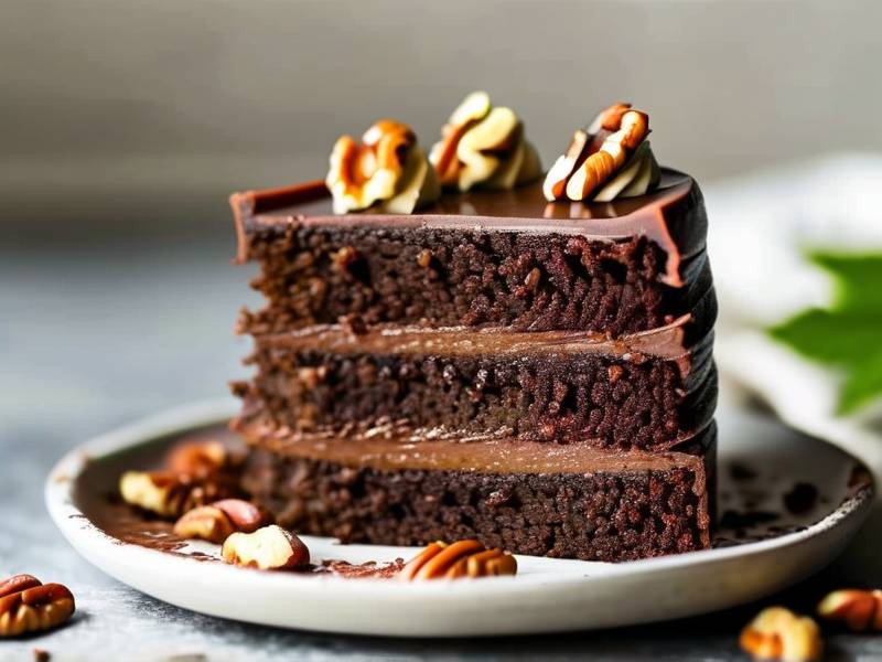 How to make chocolate cake with vanilla walnut salt