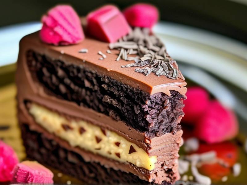How to make chocolate cake with vanilla almond salt