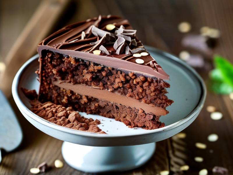 How to make chocolate cake with vanilla buckwheat salt