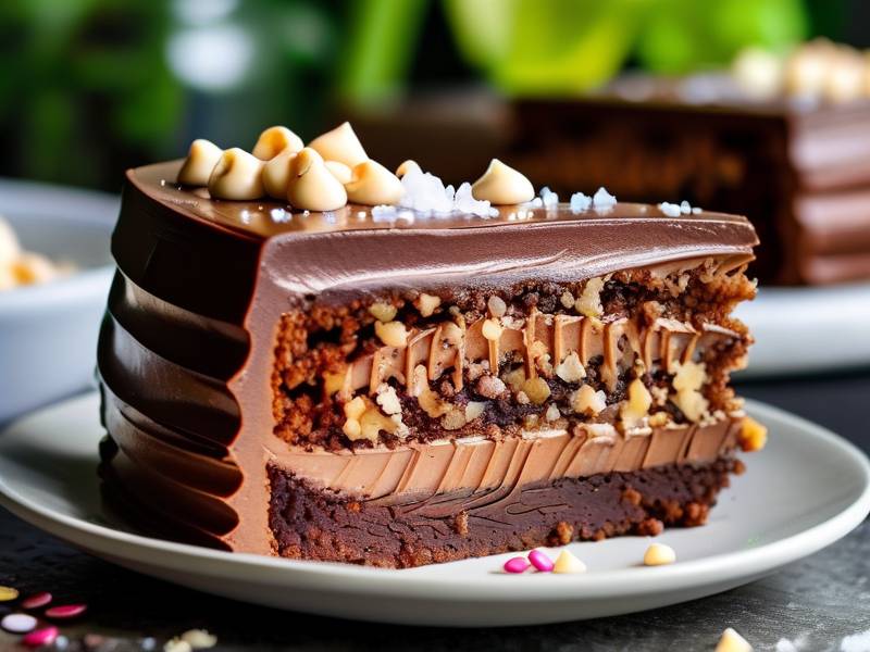 How to make chocolate cake with vanilla corn salt