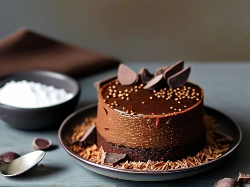 How to make chocolate cake with vanilla bulgur salt