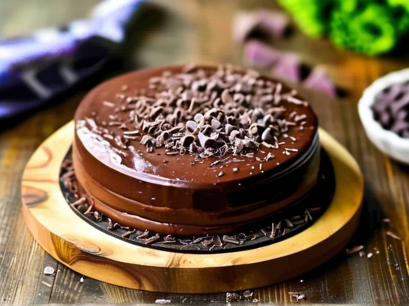 How to make chocolate cake with vanilla couscous salt