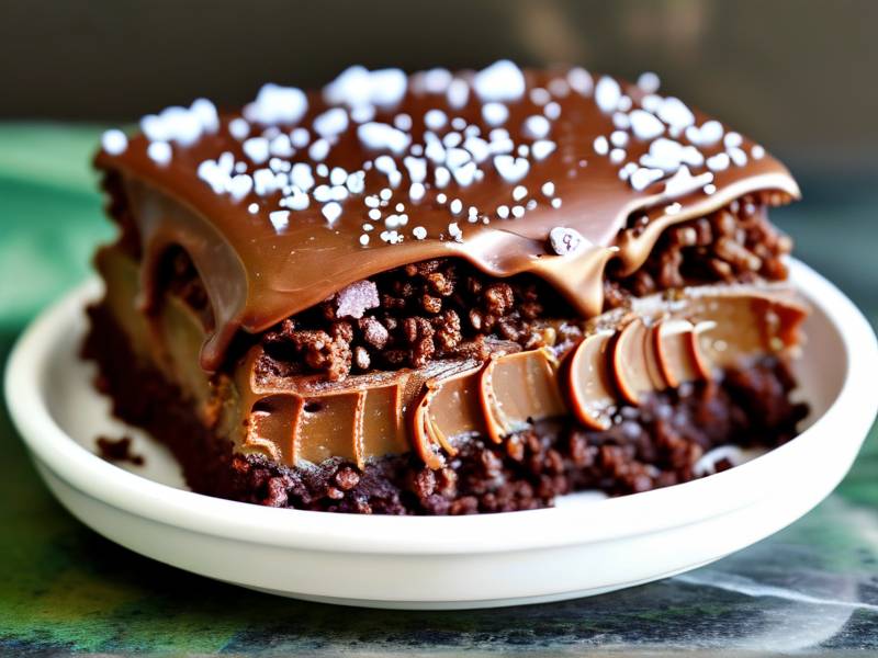 How to make chocolate cake with vanilla oatmeal salt