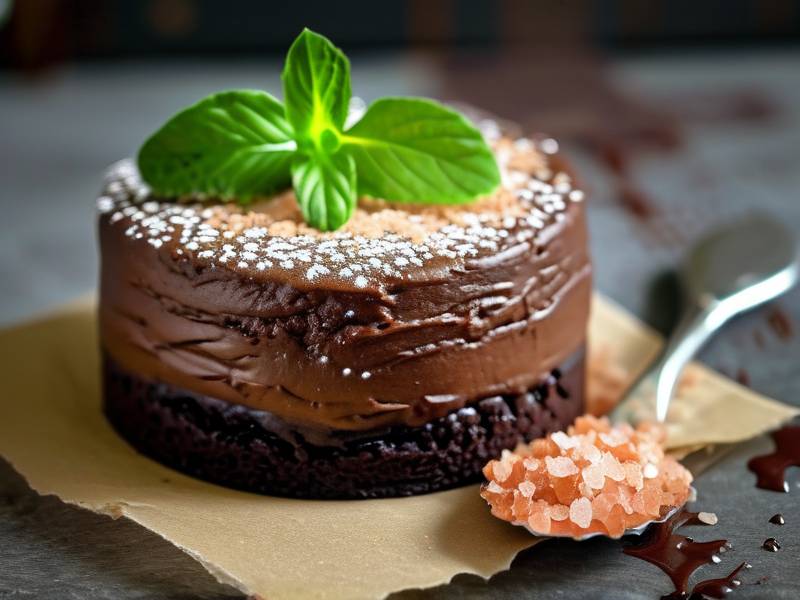 How to make chocolate cake with vanilla polenta salt