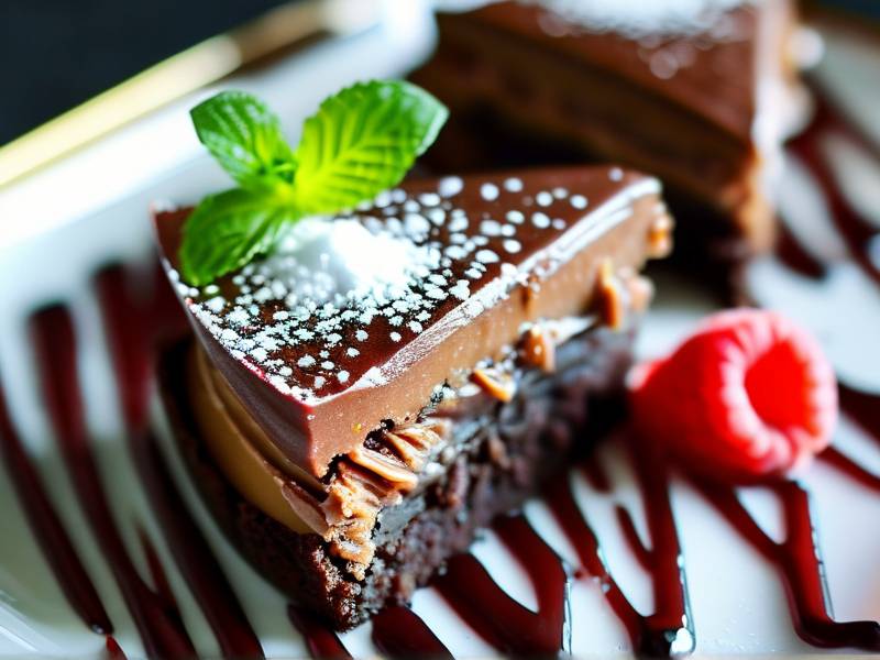 How to make chocolate cake with vanilla risotto salt