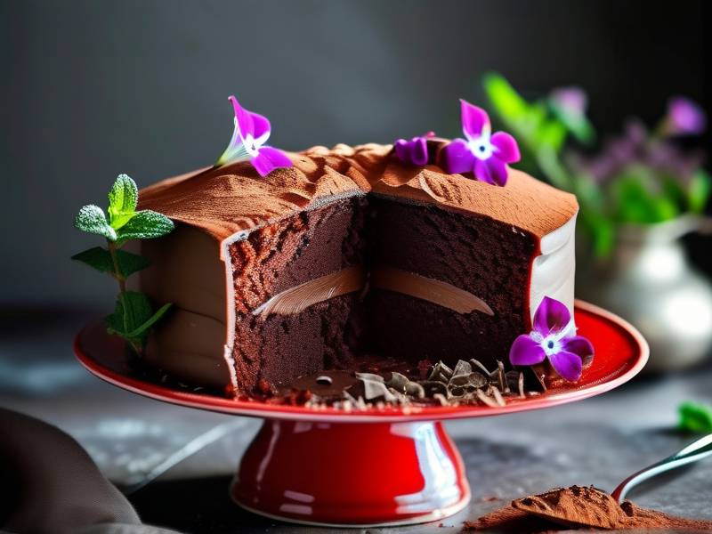 How to make chocolate cake with vanilla bouquet garni salt