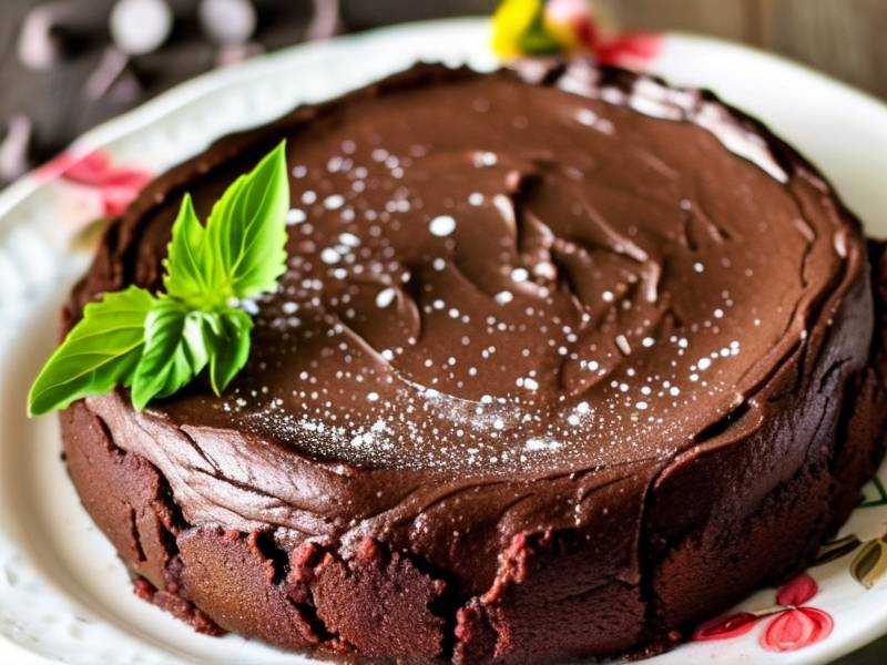 How to make chocolate cake with vanilla pesto salt