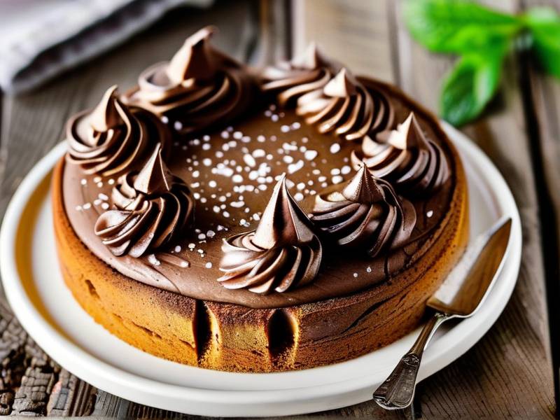 How to make chocolate cake with vanilla hummus salt