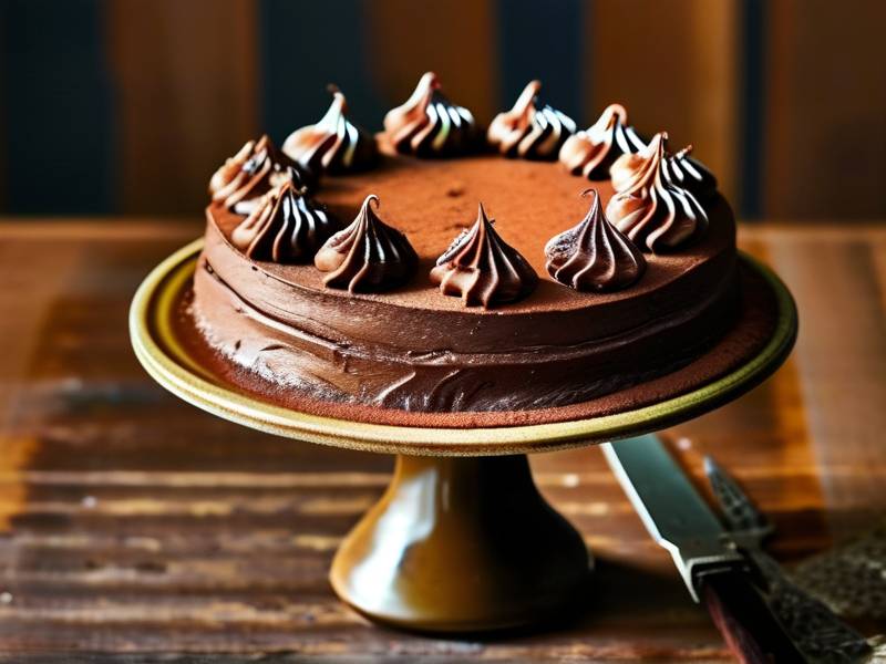 How to make chocolate cake with vanilla curry salt