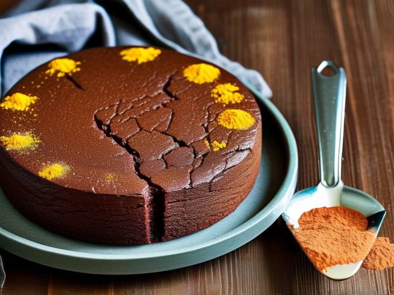 How to make chocolate cake with vanilla turmeric salt