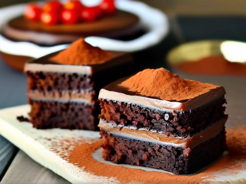 How to make chocolate cake with vanilla tomato salt