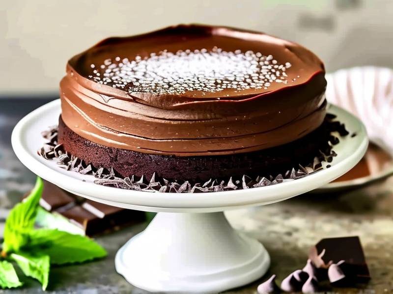 How to make chocolate cake with vanilla cucumber salt