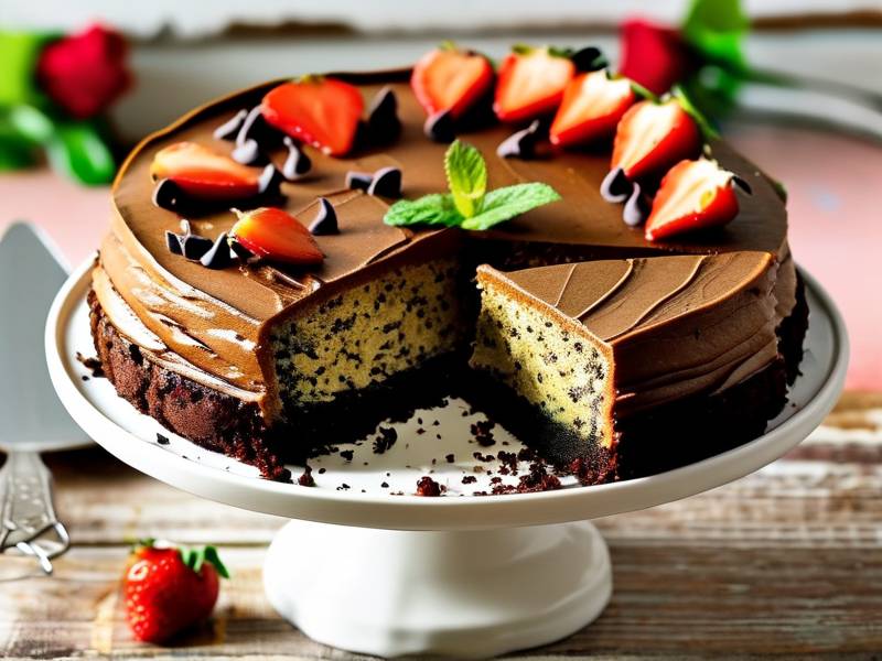 How to make chocolate cake with vanilla zucchini salt