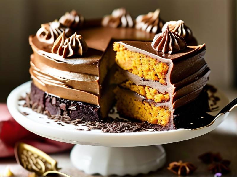 How to make chocolate cake with vanilla pumpkin salt