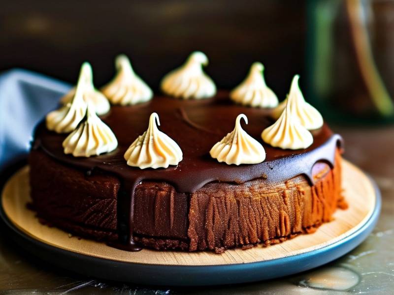 How to make chocolate cake with vanilla sweet potato salt