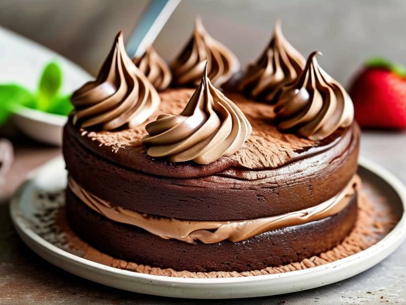 How to make chocolate cake with vanilla potato salt