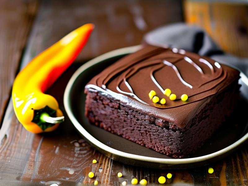 How to make chocolate cake with vanilla yellow pepper salt