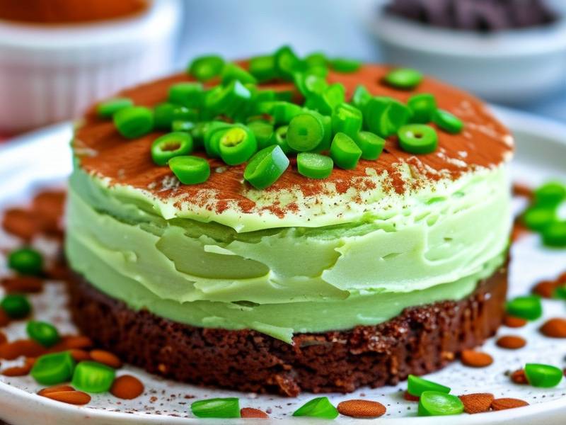 How to make chocolate cake with vanilla green pepper salt