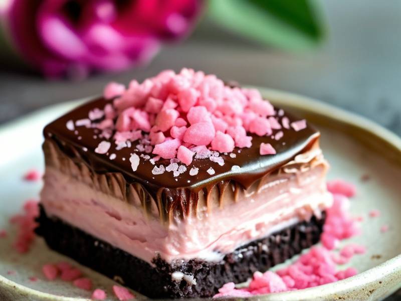 How to make chocolate cake with vanilla pink pepper salt