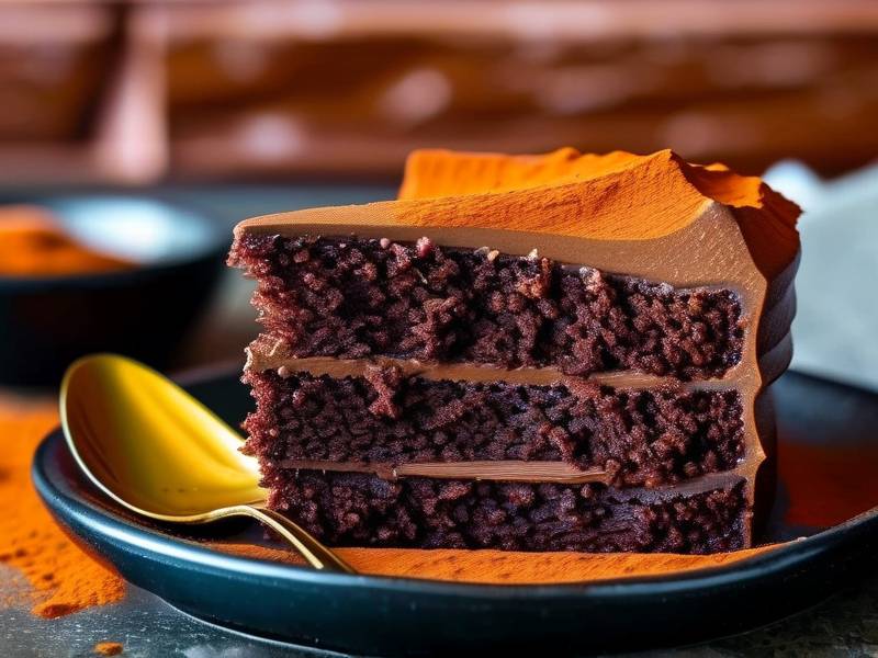 How to make chocolate cake with vanilla cayenne salt