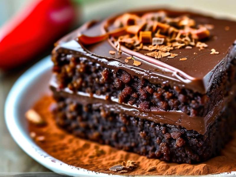 How to make chocolate cake with vanilla chili salt