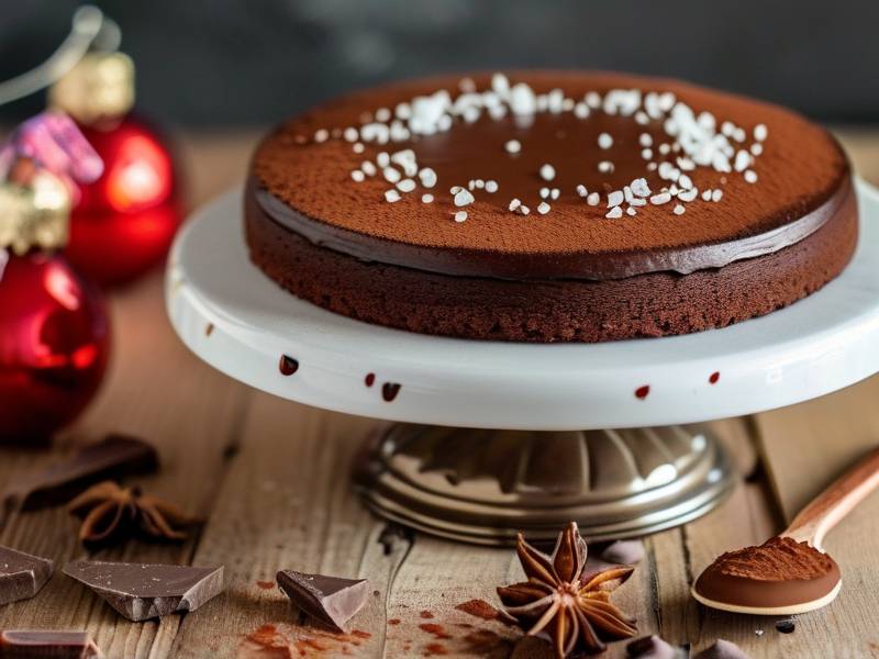 How to make chocolate cake with vanilla anise salt