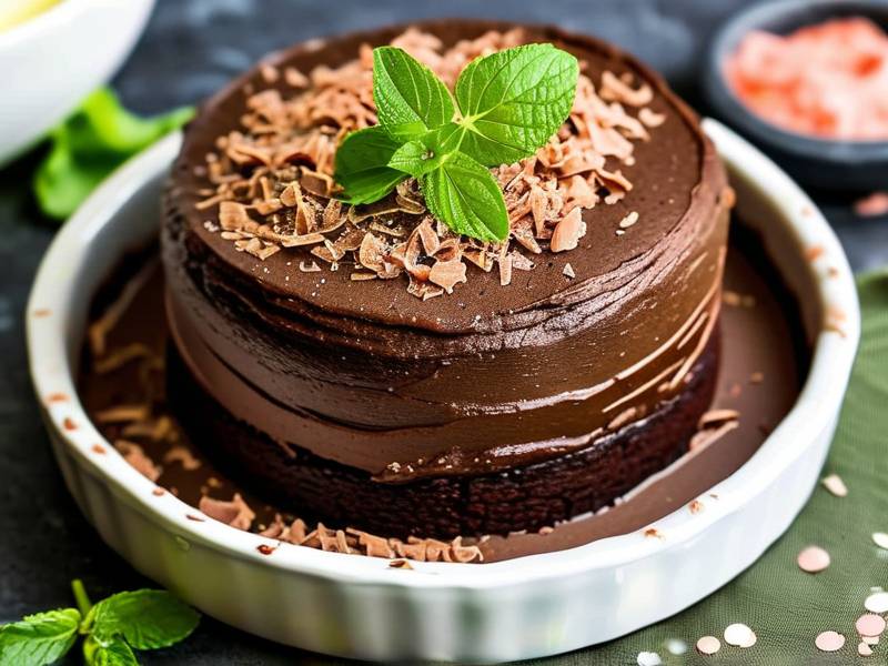 How to make chocolate cake with vanilla parsley salt
