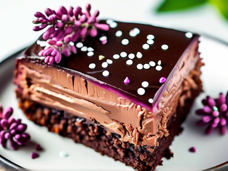 How to make chocolate cake with vanilla lilac salt